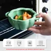 Pumpkin-shaped Baking Bowl Baked Soup Salad Kitchen Pan Oven Lasagna Gold with Lid Glazed 210423