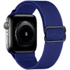 Rem för Apple Watch-band 44mm 40mm 38mm 42mm Justerbar Elastisk Nylon solo Loop armband iWatch series 3 4 5 6