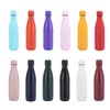 500ml 304二重壁絶縁ステンレス鋼の魔法瓶フラスコプラスチックスプレーシリーズ絶縁カップ屋外カップルの水のボトル