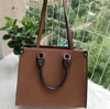 2021 Mulheres Ontego Tote Bolsa M44576 M44925 Bolsas de Couro Genuíno Messenger Crossbody Ombro Bag Carteira bolsa