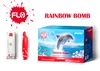 Flo Dolphin Jetatable e-cigarette électronique 3000 bouffées POD DISPOSITIF 8ML 400mAh Mesh Bobine Cartouches 10 Souches Dolphin-Shape Mode Design Vapepod avec boîte-cadeau