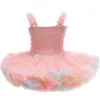 Letnie Dzieci Dziewczyny Dress Sling Tutu Princess Dresses Cute Style Dzieci Moda Ubrania E0666 210610