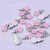 20PCS/lot Alloy Pink Lollipop Floating Locket Charms Fit For DIY Glass Living Magnetic Locket Jewelrys As Gift