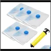 Tassen Home Geschikt Vacuüm Voor Kleding Opbergtas met Flap Transparent Opvouwbare Comprimed Organizer Saving Seal Packet Vavpe B7HHV