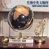 Akcesoria metalowe duża mapa globu świata na stół domowy ozdoby na biurko świąteczny prezent dekoracja biurowa 220112