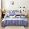 Quilt Cover Set With Bed Linens Single/Queen/King Size colcha de cama casal Solid Color Comforter Bedding Set For Double Bed 211007