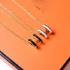 Mode hanger ketting Letter Gold Sliver Ketting Ketting Armband voor Heren Dames Luxe Designer Kettingen Sieraden