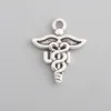 Online Großhandel Mode Legierung Caduceus Medical ICU Charms Schmuck DIY Krankenschwester Arzt Anhänger 19*23mm 50 Stück AAC825