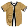 Maillot de Baseball à rayures pour hommes, chemises de rue à manches courtes, chemise de Sport noire et blanche, AD3001