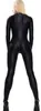 Sexiga kvinnor bodysuit yogakostymer främre blixtlås unisex 23 färg lycra spandex catsuit dräkt ingen huvud hand halloween fest fancy dr2753