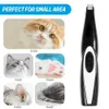 Elektrisk husdjur Cat Cat Hair Nail Clipper Trimmer Paw Claw Cutter Low Buller Grooming Hair Cutter Remover Shaver Machine7020114