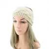 Zimowy cieplejka dzianiny Pałąk dla kobiet Moda Crochet Turban Multicolor Szeroki Stretch Hairband Headwrap Boho Akcesoria do włosów