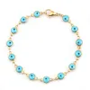 304 bracelets en acier inoxydable oeil turc en émail coloré bracelet diabolique pour femmes homme bijoux cadeaux