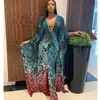 Ethnic Clothing 2 Piece Set Women Africa Clothes 2021 African Dashiki Fashion Two Suit Long Tops + Wide Pants Party Plus Size For Lady