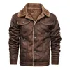 Herrenjacken Winter Militärjacke Männer Dicke Warme Wildleder Chamois Männlich Motorrad Vintage Outwear Chaqueta Hombre S-3XL