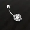 Fashion Diamond Belly Button Rings Star Navel Nail Allergy Free Stainless Steel Body Jewelry for Women Crop Top Will and Sandy