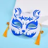 Maschera da festa in volpe giapponese unisex con nappe Campana Cosplay non tossico Costumi 3D dipinti a mano Accessori per oggetti di scena