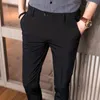 Suit Pants Mens Korean Slim Fit Elastic Fabrics Business Casual Male High-grade Formal Dress For Men Trousers Men's Suits & Blazers