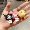 Keychains Cute cartoon rabbit Kawai womens key chain, Penguin bag Pendant