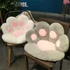 Kawaii Cat Paw Pillow Animal Seat Cushion Stuffed Plush Sofa Indoor Floor Home Chair Decor Children Gift 211203