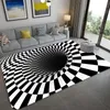 Carpets Nordic Simple 3D Geometric Printed Floor Bedroom Pink Decoration Boys Girls Room Bedside Mat Anti-slip Rug Doormat