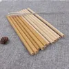 100% Doğal Bambu Payet 20 cm 7.8 inç Kullanımlık Içme Saman Eko Dostu İçecekler Temizleyici Ev Parti Düğün Barware Araçları Için Fırça