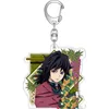 10 шт. / Лот Демонов Слеййер Кимецу Нет Yaiba Beychain Kamado Nezuko Kamado-Tanjirou Agatsuma Zenitsu inosuke PVC Key Chain Kids Gift 210409