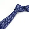 Brand Men's Floral Neck Ties for Man Casual Cotton Slim Tie Gravata Skinny Wedding Business Neckties Design Men