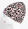 Dames winter luipaard hoed mode vrouwen wol warm gebreide hoeden dier print mutsen cap gorros mujer invierno dikker bonnet gc708