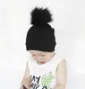 Set di cappelli e sciarpe con pompon in cotone per ragazze autunno inverno per bambini Berretti per bambini con cofano con pompon 26 Y2