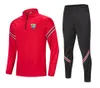 La toute nouvelle équipe de football Malaga CF Trainage des survêtements masculins Jogging Jacket Running Sport Wear Kits Home Kits Adult Vêtements Randonnées
