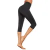 Pantaloni da donna Donna Yoga Vita alta Controllo della pancia Leggings sportivi elasticizzati con tasche per allenamento in palestra a casa Capris da donna