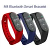 M4 Hälsa Armband Smart Band Fitness Tracker Watch Sport Armband Hjärtfrekvens Fitbit 0.96 tum Smartband Monitor