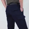 Pantaloni militari dell'esercito sottile Pantaloni cargo tattici Pantaloni da uomo impermeabili Quick Dry traspiranti maschili Pantaloni casual con fondo sottile 4XL 210715