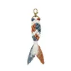 Keychains Hand-woven Keychain School Bag Pendant Creative Colorful Mermaid Rope Woven Ornaments Gift For Women Miri22