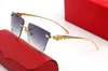 2021 Klassieke Mode Zonnebril Kat Eye Mannen en Vrouwen Blauw Groen Roze Prachtige Cheetah Logo Bril Zilver Goud Metalen Frame Modern Design Change Style Matching Doos