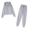 Small Bodywear Sports Suit 2021 Early Spring Women's Wear Large Size Fashion Western Style Leisure Two Piece and Pants