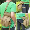 Mannen Canvas Drop Been Tas Taille Bag Fanny Pack Belt Hip Bum Militaire Reizen Multi-Purpose Motorfiets Messenger Schoudertassen Q0721