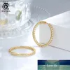 ORSA JEWELS Silver Color High Polished Hoop Earrings Paved with AAA Austrian Cubic Zirconia for Wedding Party Jewelry OE137 Factory price expert design Quality