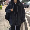 Män Jackor Denim Loose Streetwear All-Match Fritid Mens Outwear Chic Vintage Höst Retro Koreansk stil Fashion Solid X0710