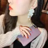 Korean Style Pearl Beads Statement Earrings For Women Bridal Handmade Flower Drop Earring Summer Holiday Party Jewelry Gift Dangle & Chandel