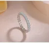 Lover Eternity Promise Ring 925 Sterling Zilver Luxe CZ Engagement Wedding Band Ringen voor Dames Bruids Sieraden Gift J-326