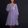 Ados Enfants Blanc Robes Longues Pour Filles Couleur Unie Tutu Robe Demi Manches Bébé Enfants D'été Doux Vêtements Fille Costumes G1129