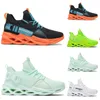 Korting Mens Womens Running Schoenen Drievoudig Zwart Wit Groen Schoen Outdoor Heren Dames Designer Sneakers Sport Trainers Big Size 39-46 Sneaker