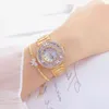 Gold 2019 Famoso Brand Diamante Quartz Mulheres Relógios de Cristal Dourado Ladies Wrist Watch Feminino Montres Femme 2019