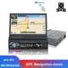 7 "AndroidミラーリンクカーラジオMP5 Player Bluetooth GPS DVD AUX-IN / FM Autoradio Multimedia用Universal Audio Stereo