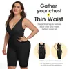 Mulheres emagrecimento shapewear plus size corpo inteiro shaper cintura trainer espartilho sem costura bunda levantador faja moldadora binder8221736