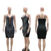 Casual Dresses Rhinestone Sparkly Födelsedag Klänning För Kvinnor Sexig Glitter Långärmad Mini Night Club Party Celebrity Bodycon Bandage