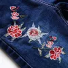 Arrival Warm Jeans for Children Girls Nice Flower Embroidery Pants Kids Winter Denim Trousers Teenage Clothes 3-14 Year 210622