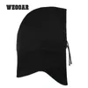 Weooar Full Face Mäns Balaclava Vinterhattar För Kvinnor Beanie Bonnets Skidmask Varm Head Hood med Earflaps Male Cap MZ197 Y21111